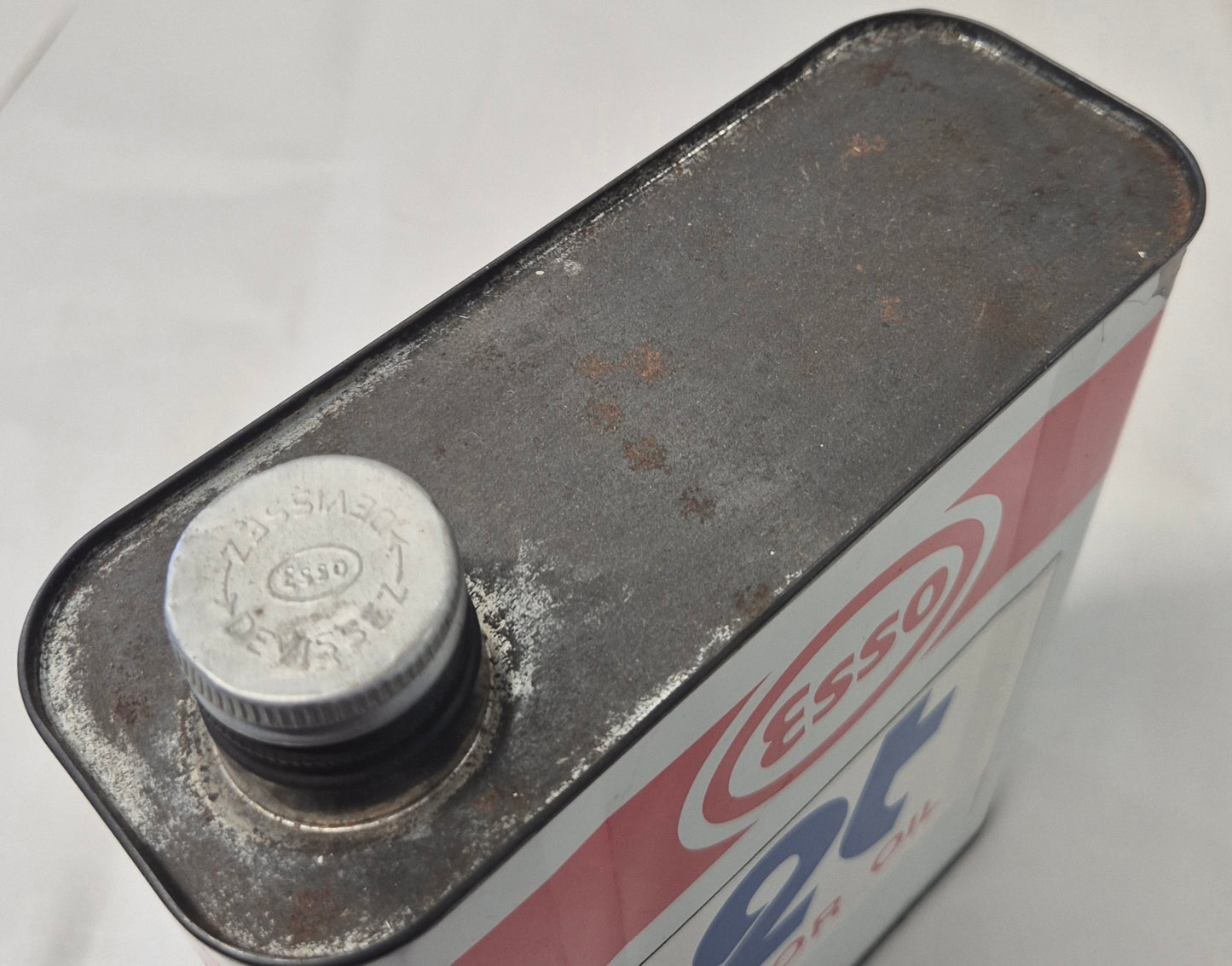 Bidons d'huile ESSO 2 Temps