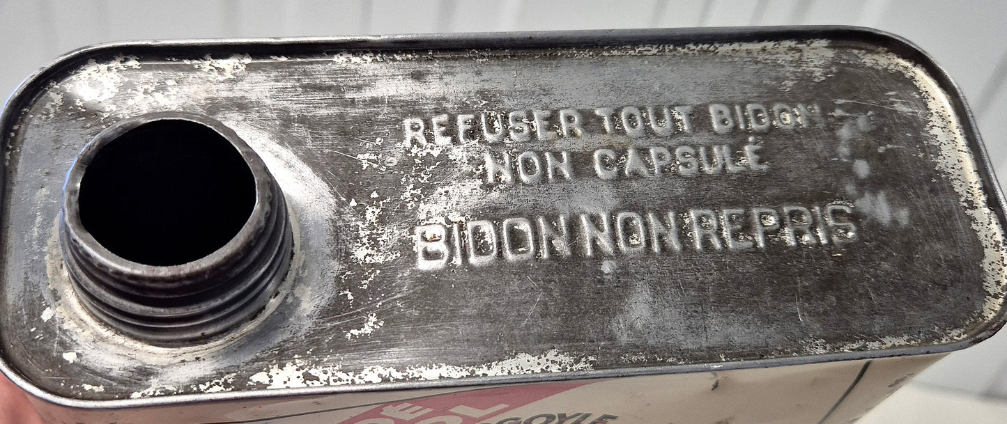 Bidon d'huile MOBILOIL BB