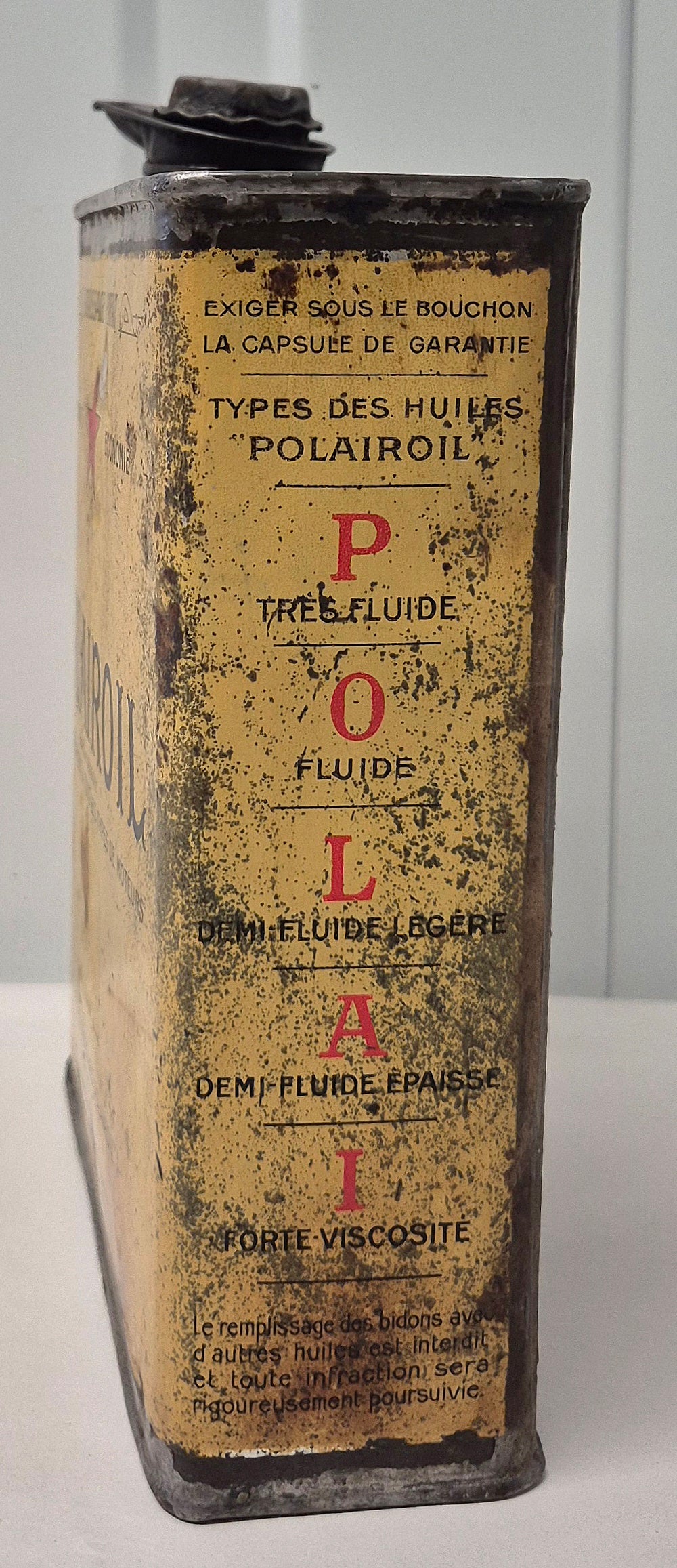 Bidon d'huile POLAIROIL