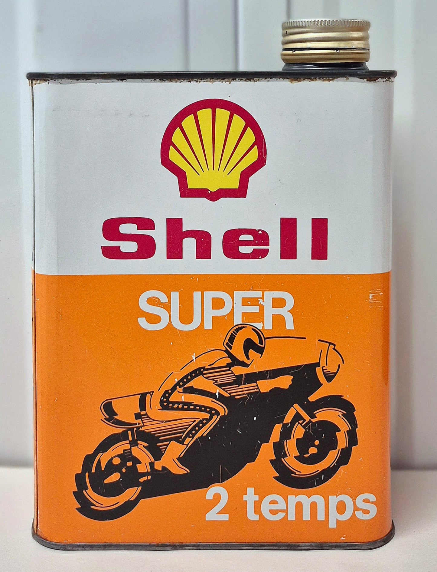 Bidon d'huile SHELL 2 Temps