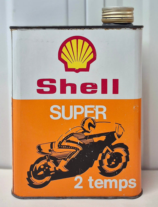 Bidon d'huile SHELL 2 Temps