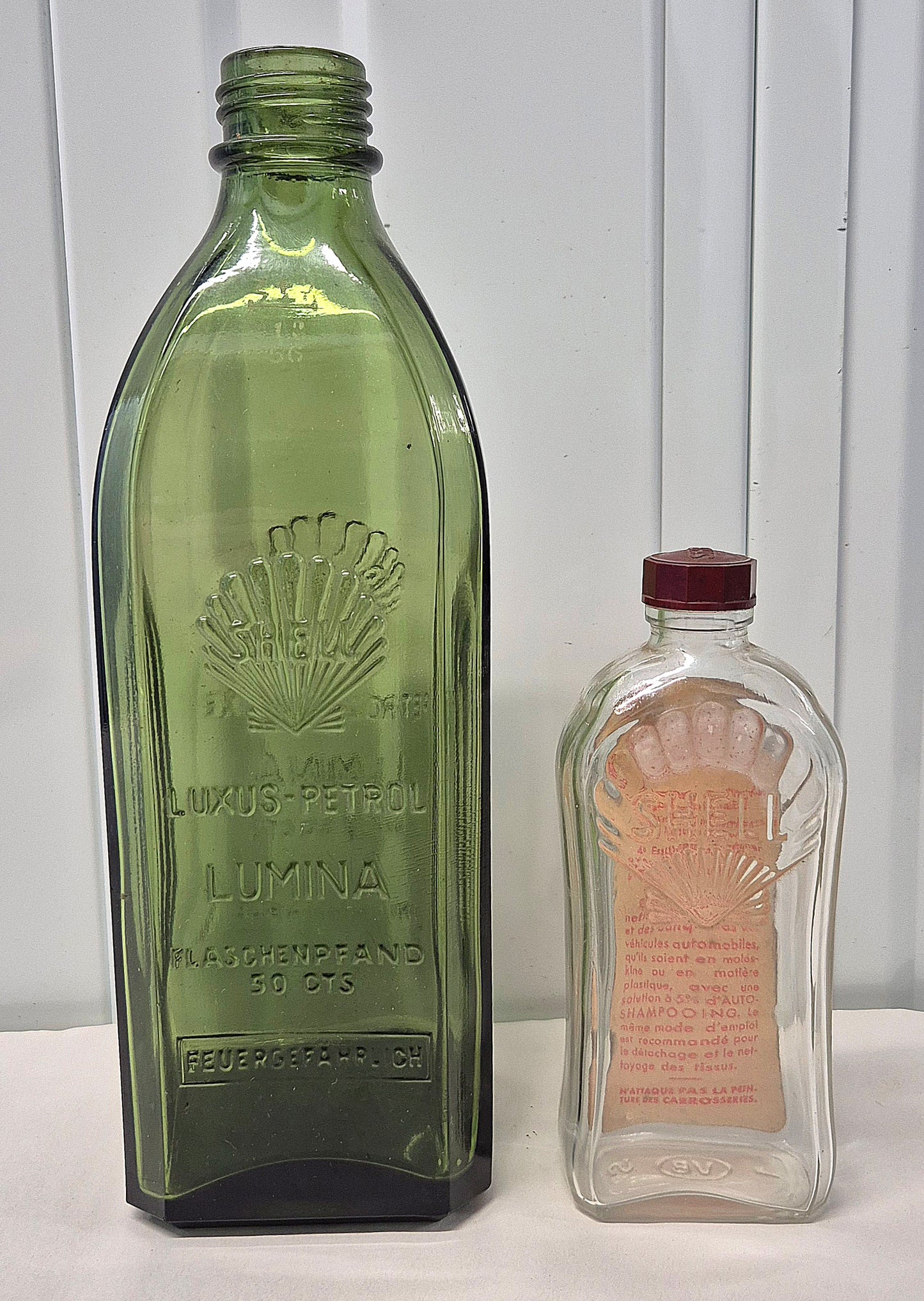 Lot 2 bouteilles SHELL