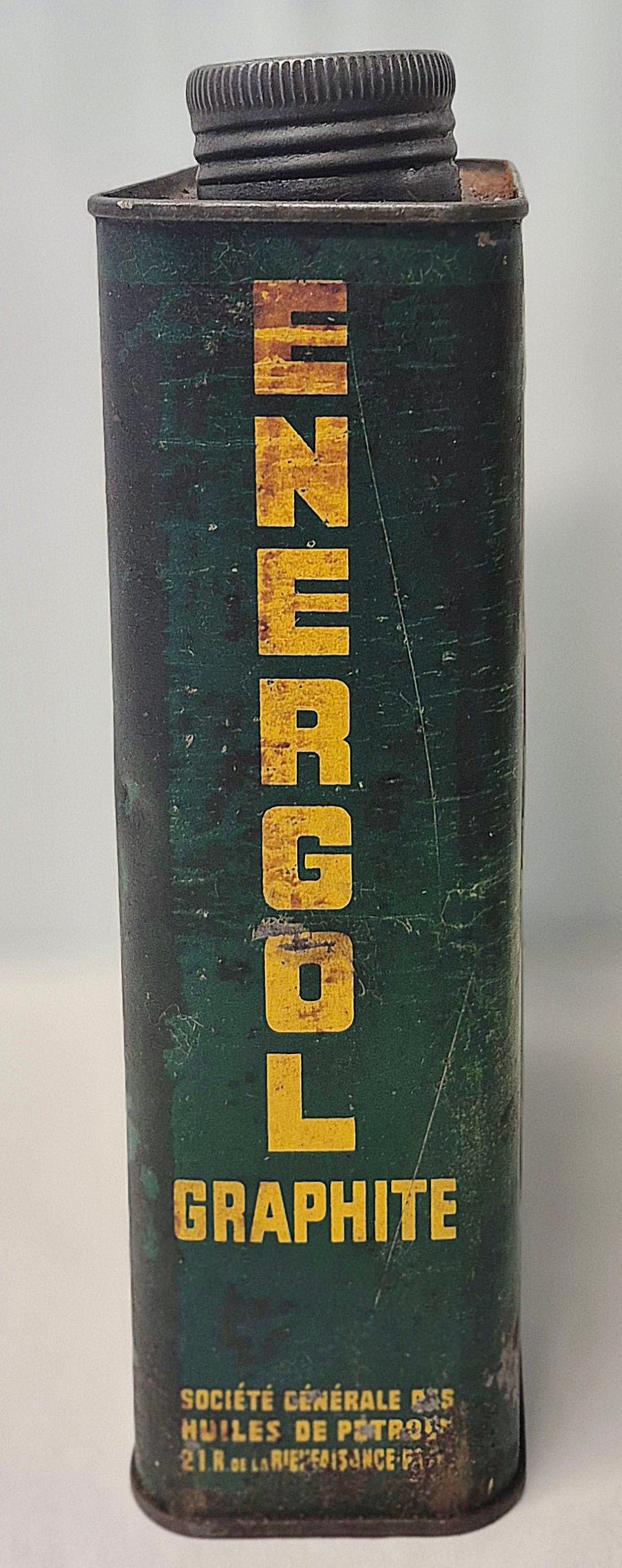 Bidon d'huile BP Energol vert