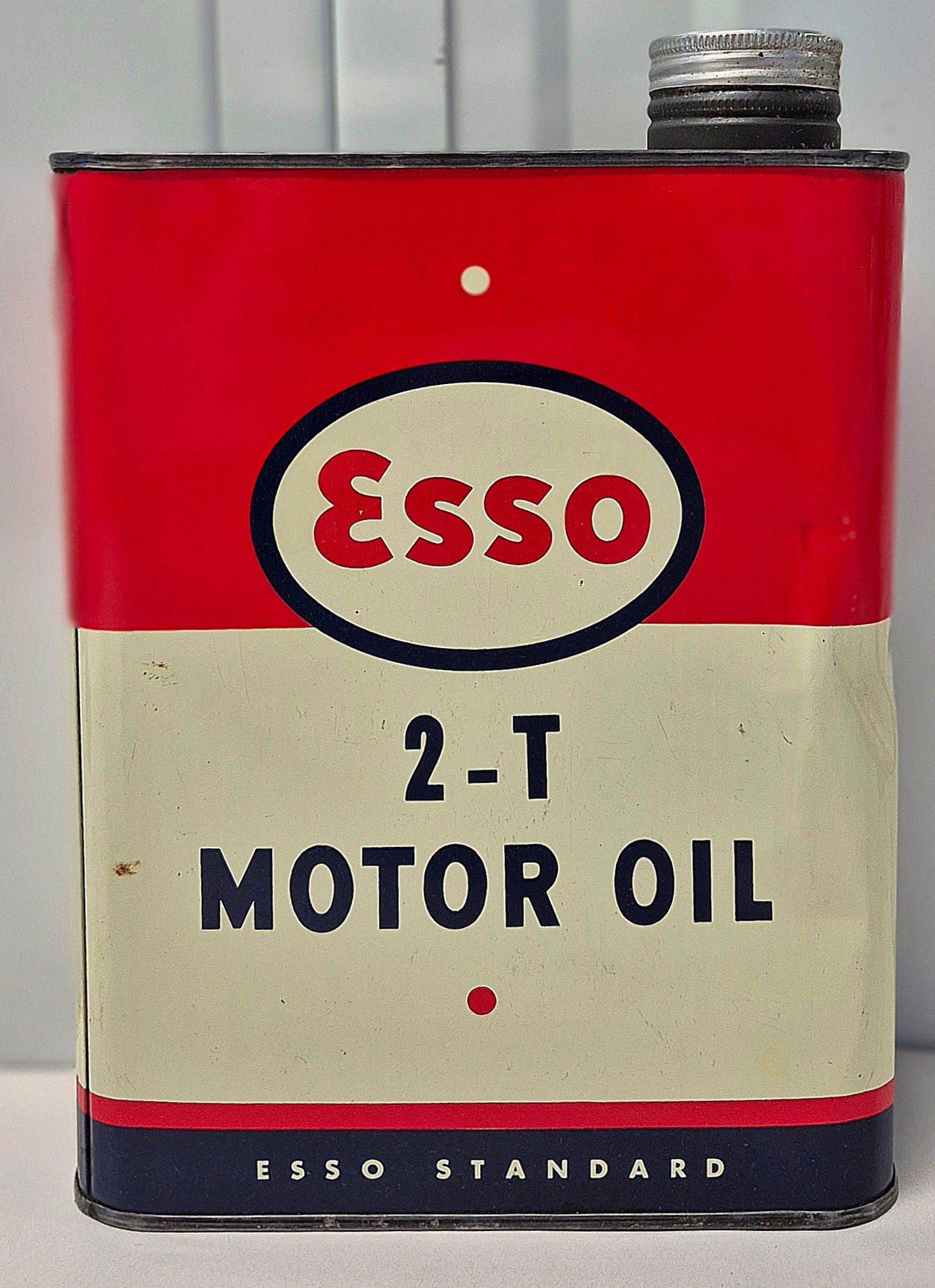 Bidon d'huile ESSO 2 Temps