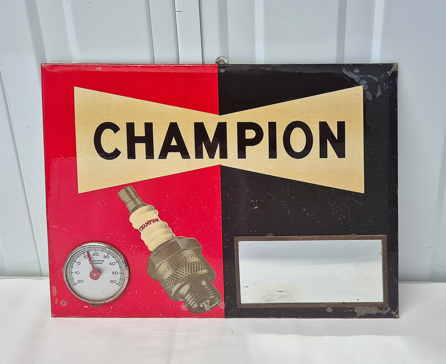 Glaçoide CHAMPION "thermomètre & miroir"