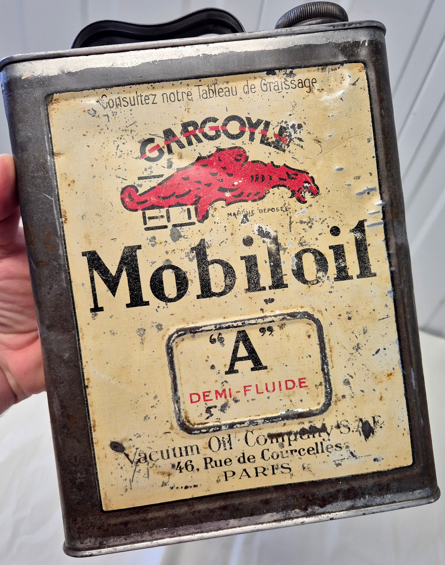 Bidon d'huile MOBILOIL A