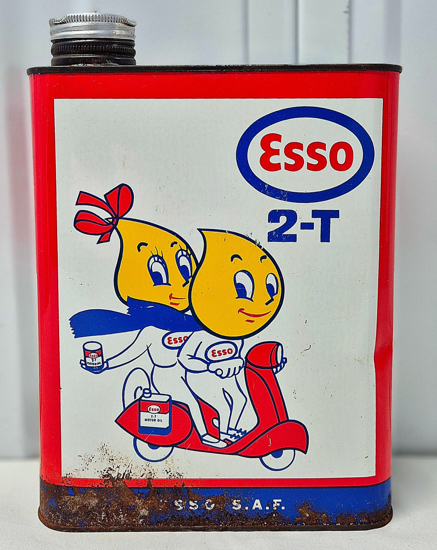 Bidon d'huile ESSO Scooter 2 Temps
