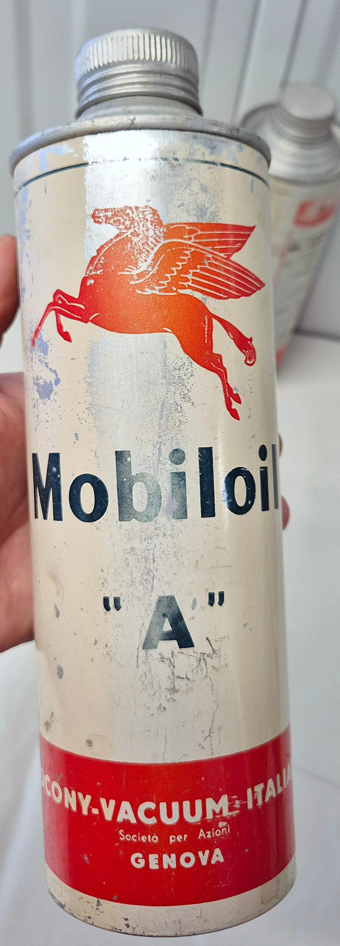 Bidon d'huile MOBILOIL A & AD
