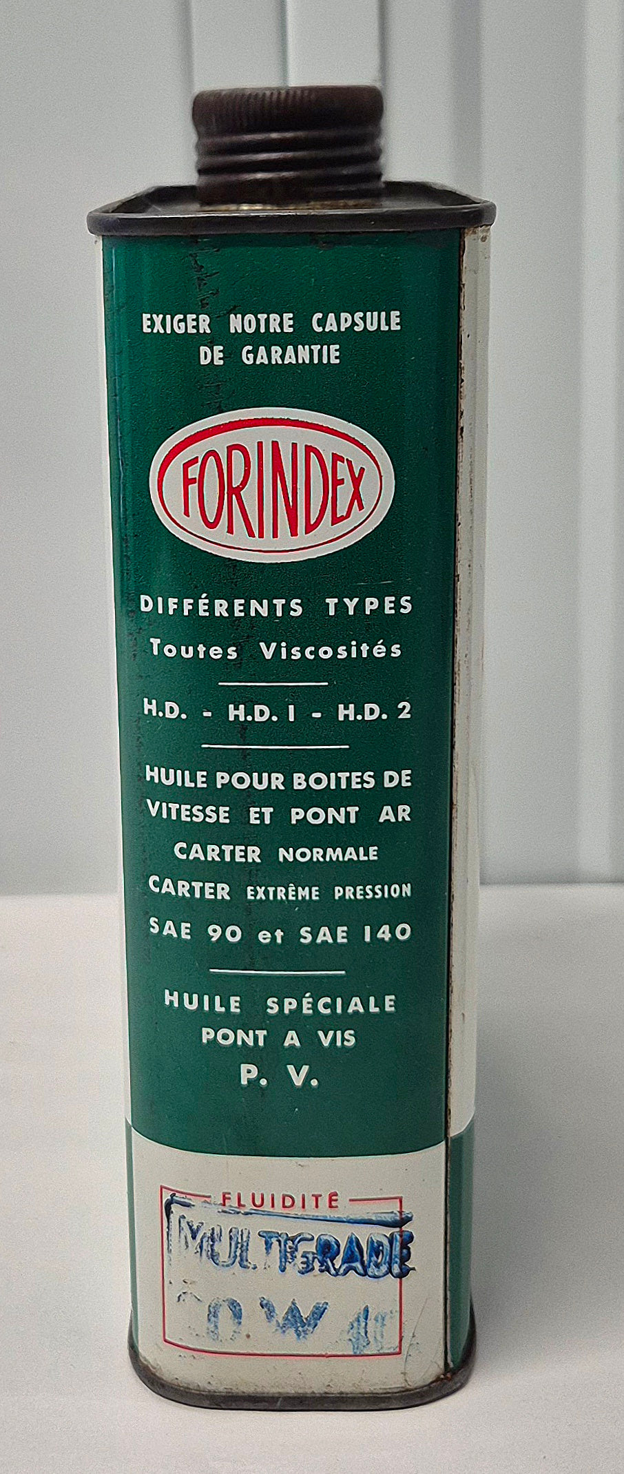 Bidon d'huile FORINDEX