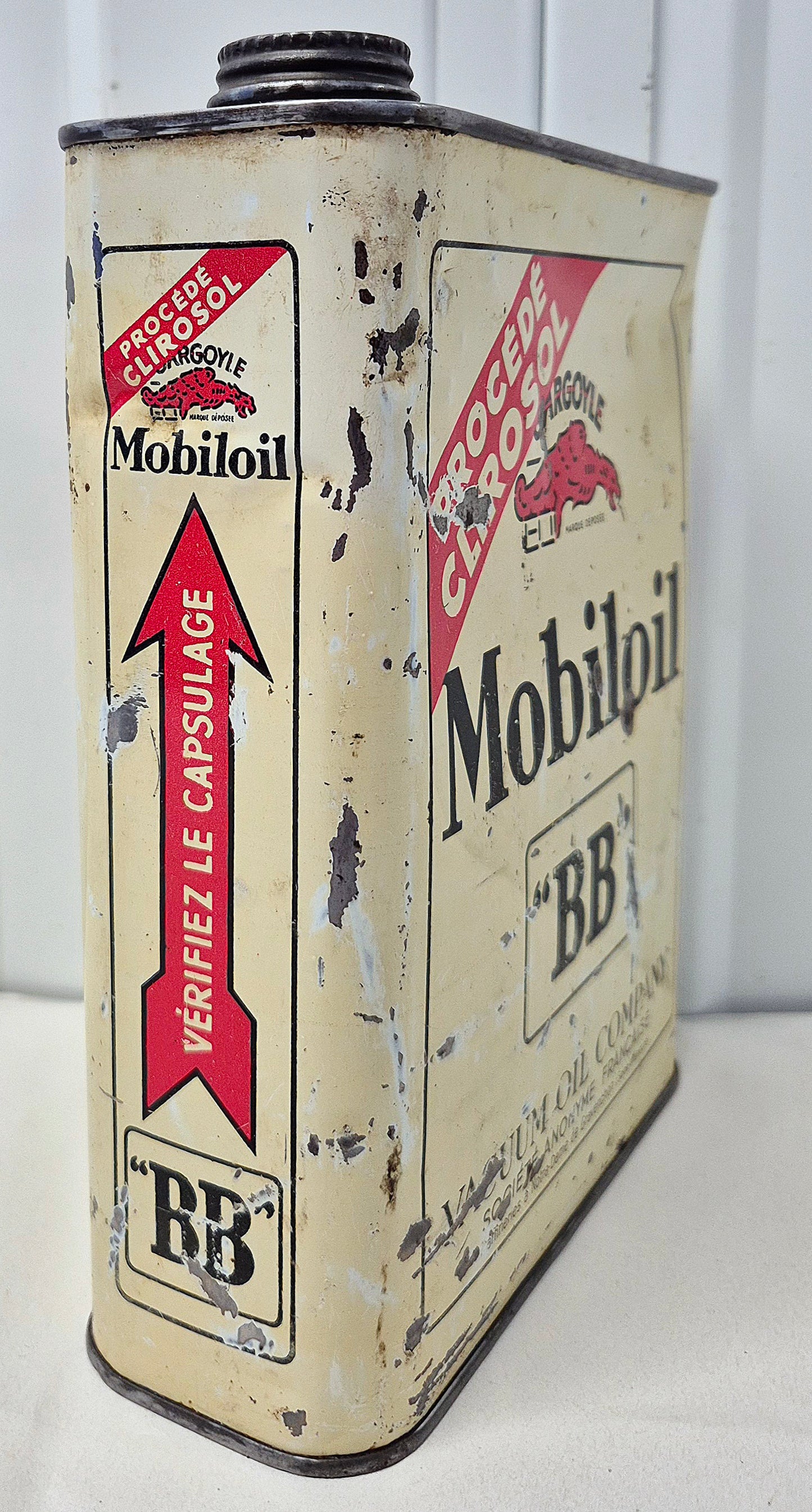 Bidon d'huile MOBILOIL BB