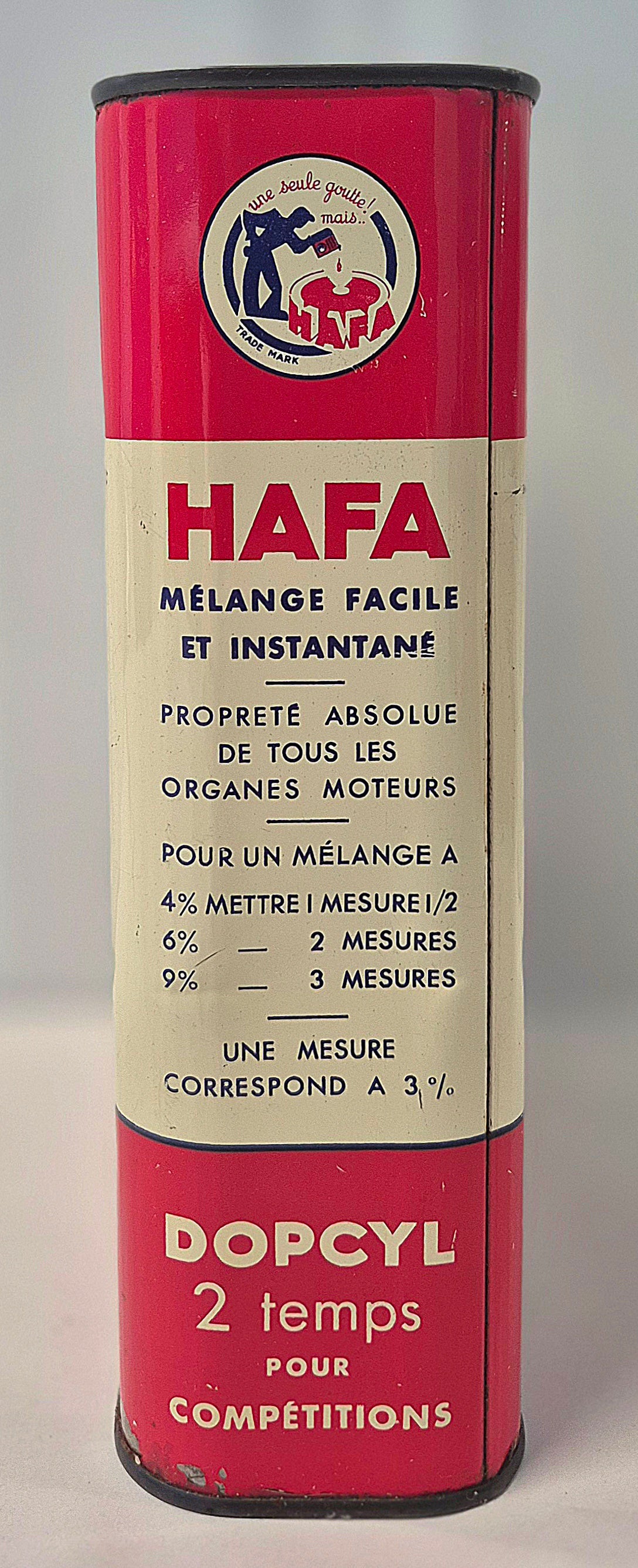 Bidon d'huile HAFA 2 temps