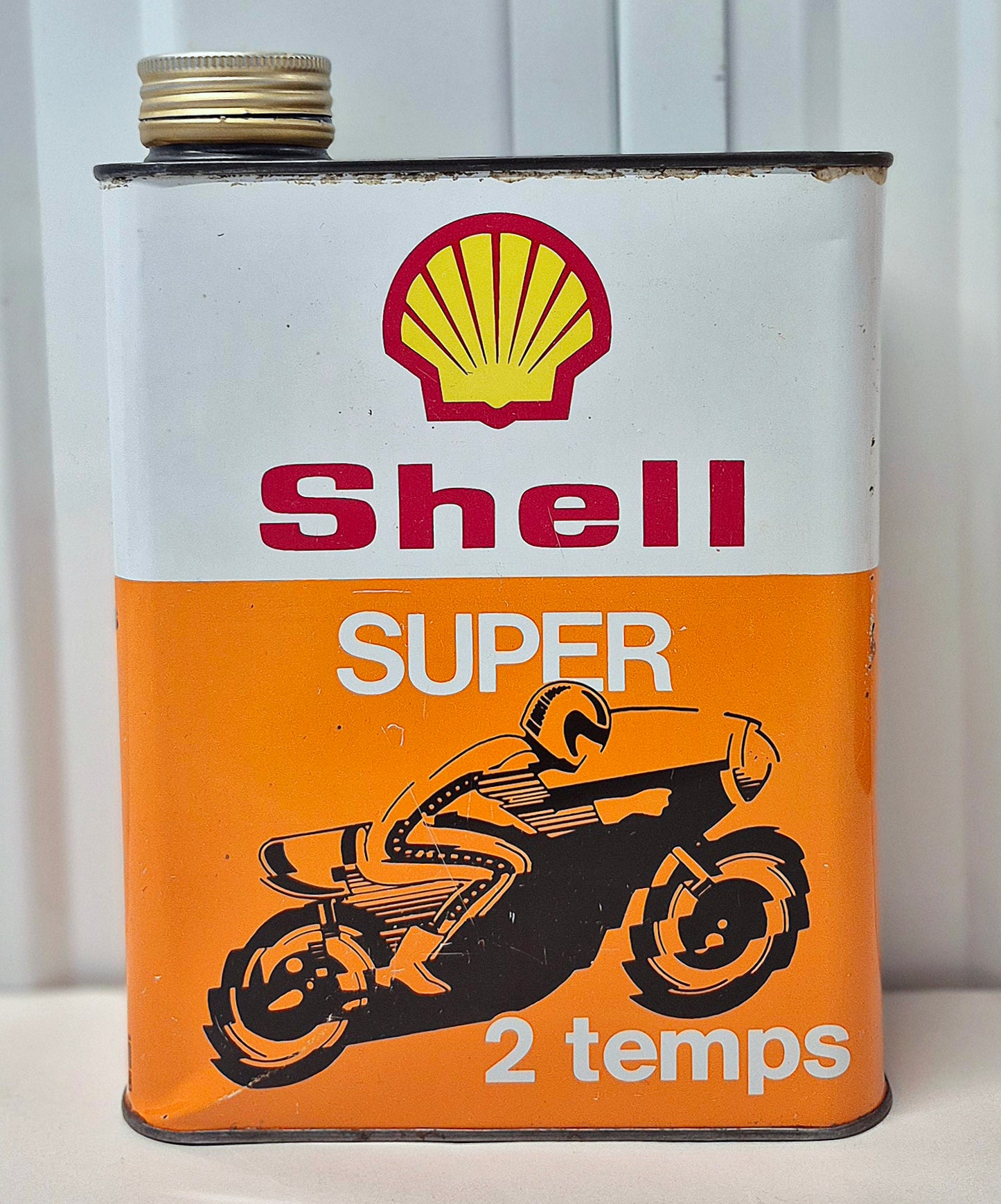 Bidon d'huile SHELL 2 Temps