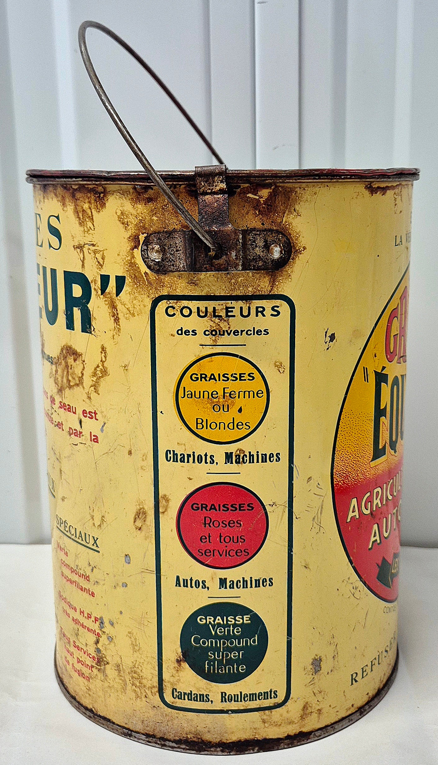 Seau à graisse EQUATEUR