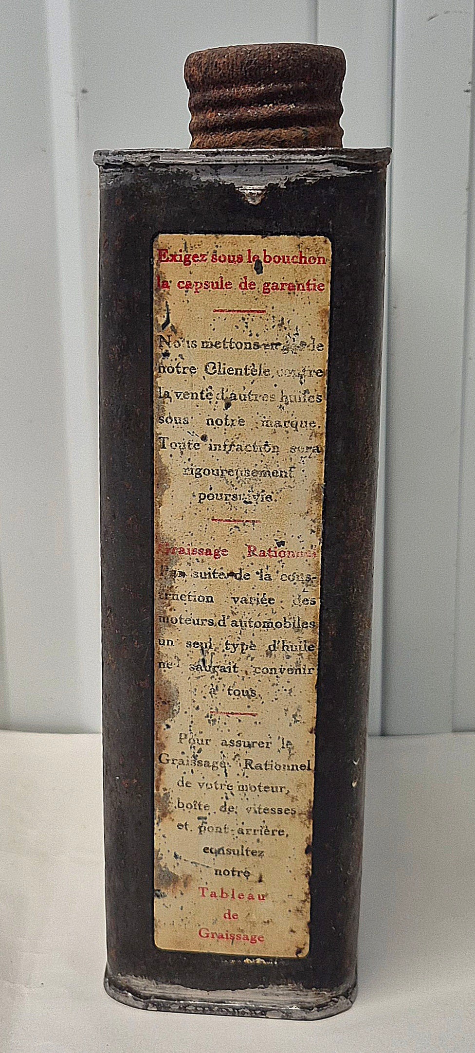 Bidon d'huile MOBILOIL C