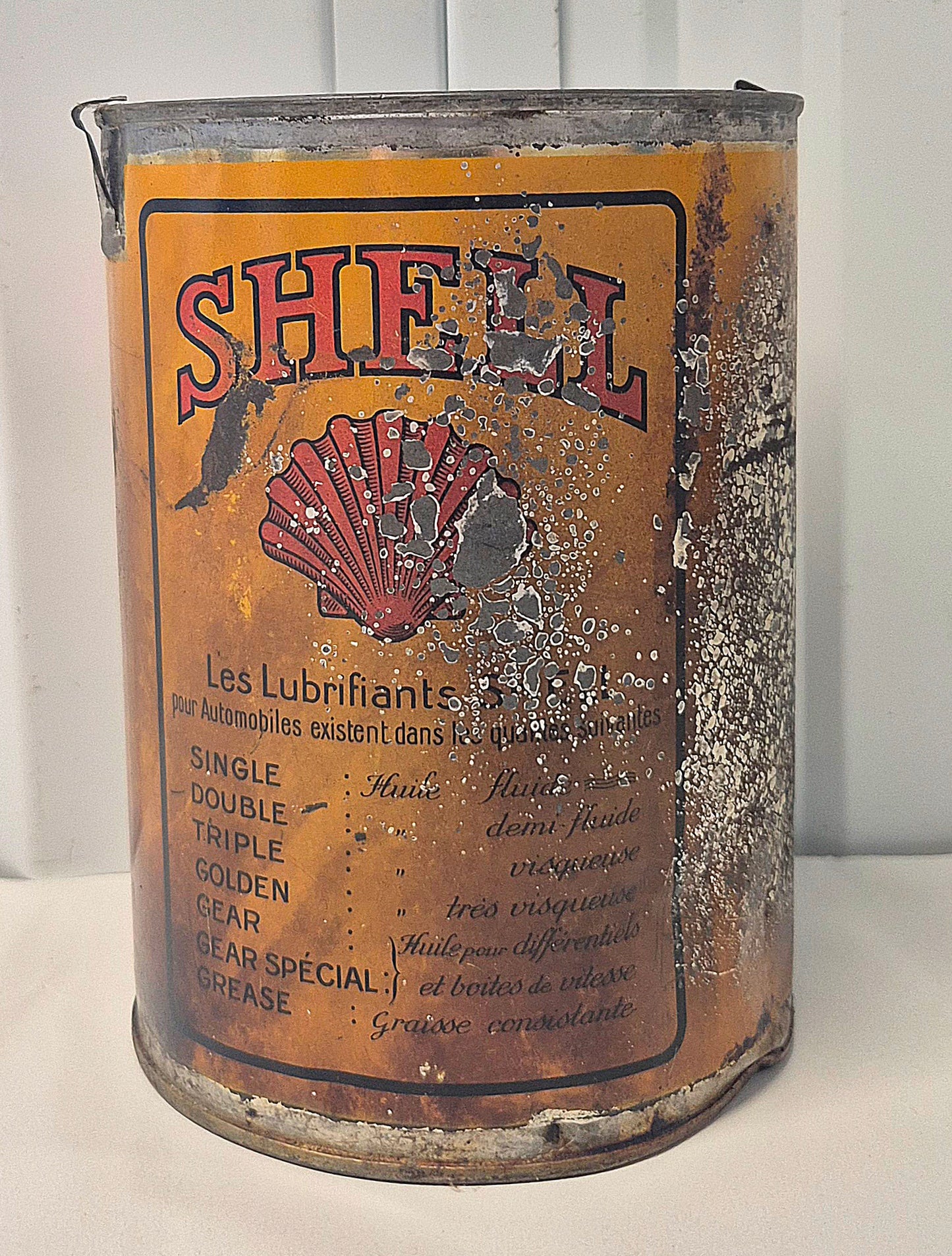 Pot de graisse SHELL