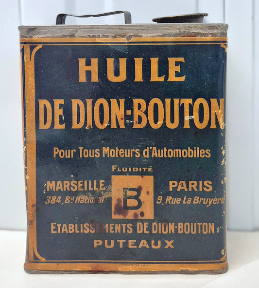 Bidon d'huile DE DION-BOUTON