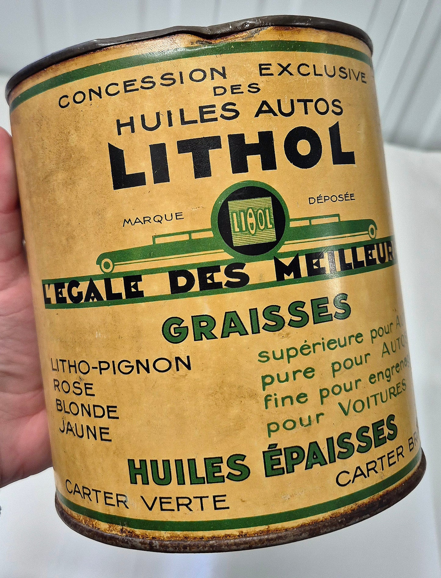 Pot de graisse LITHOL