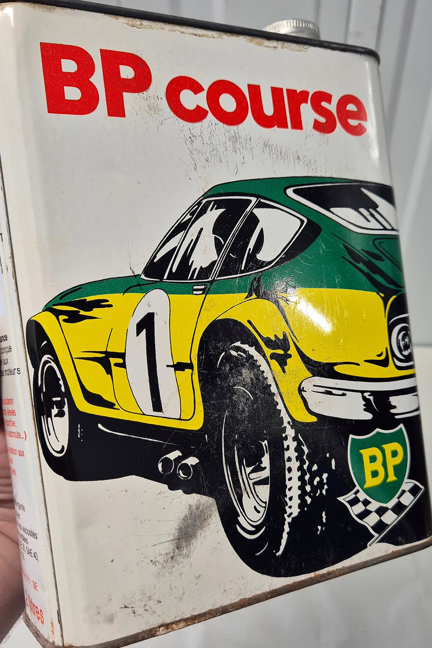 Bidon d'huile BP Course