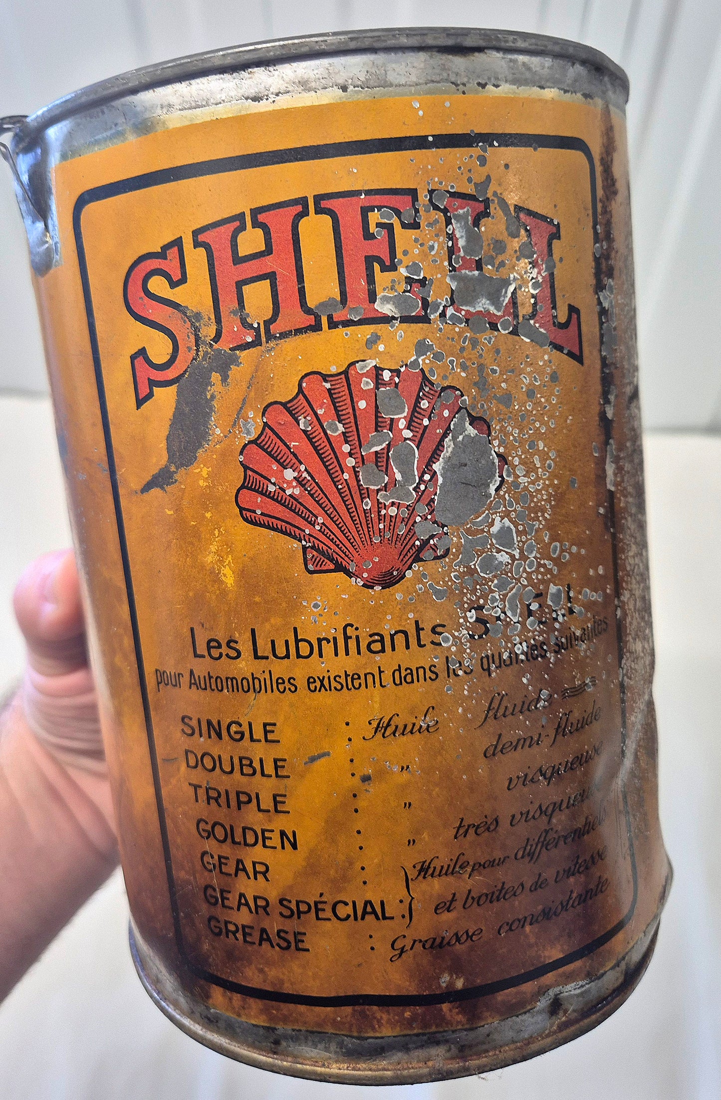 Pot de graisse SHELL