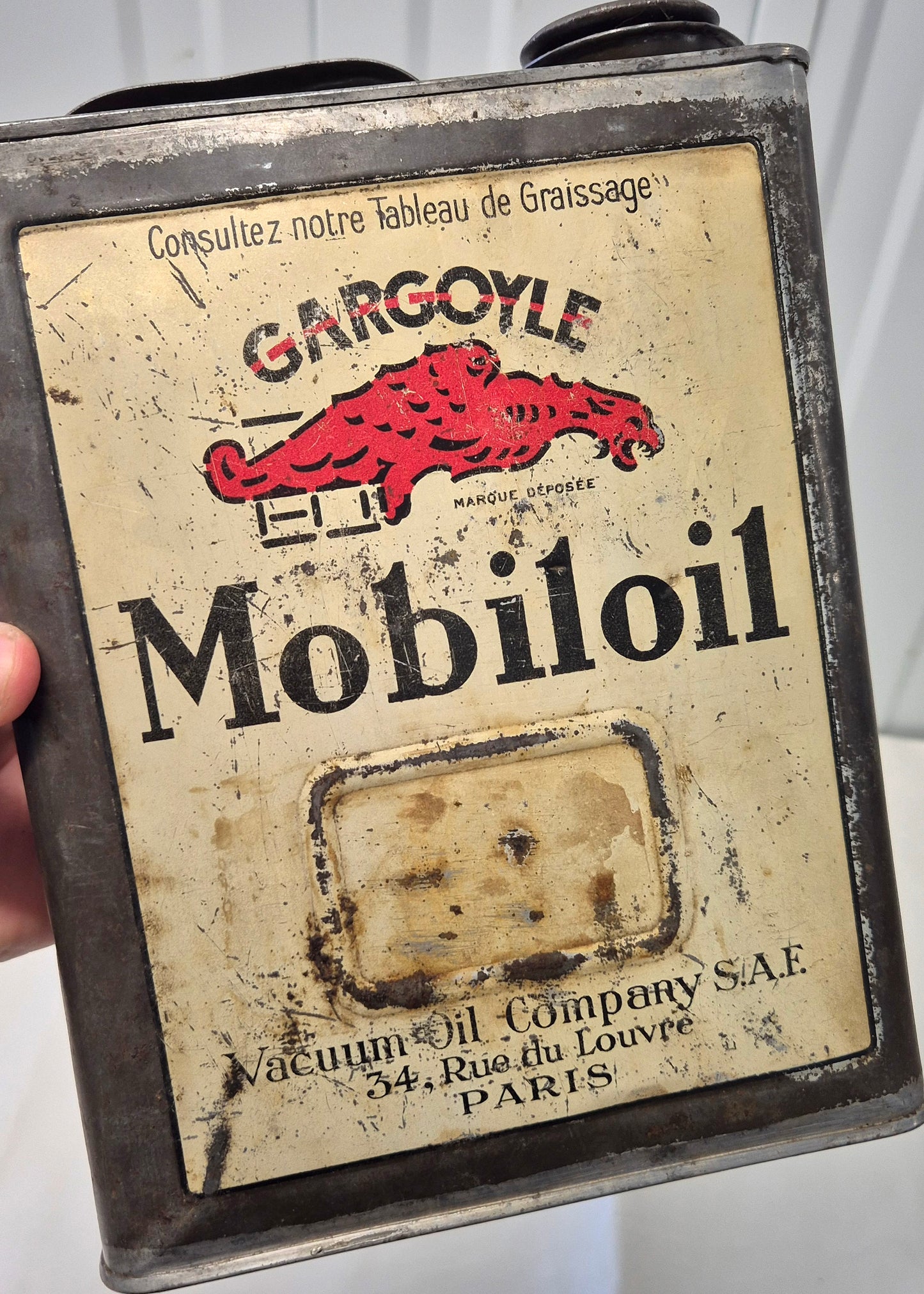 Bidon d'huile MOBILOIL