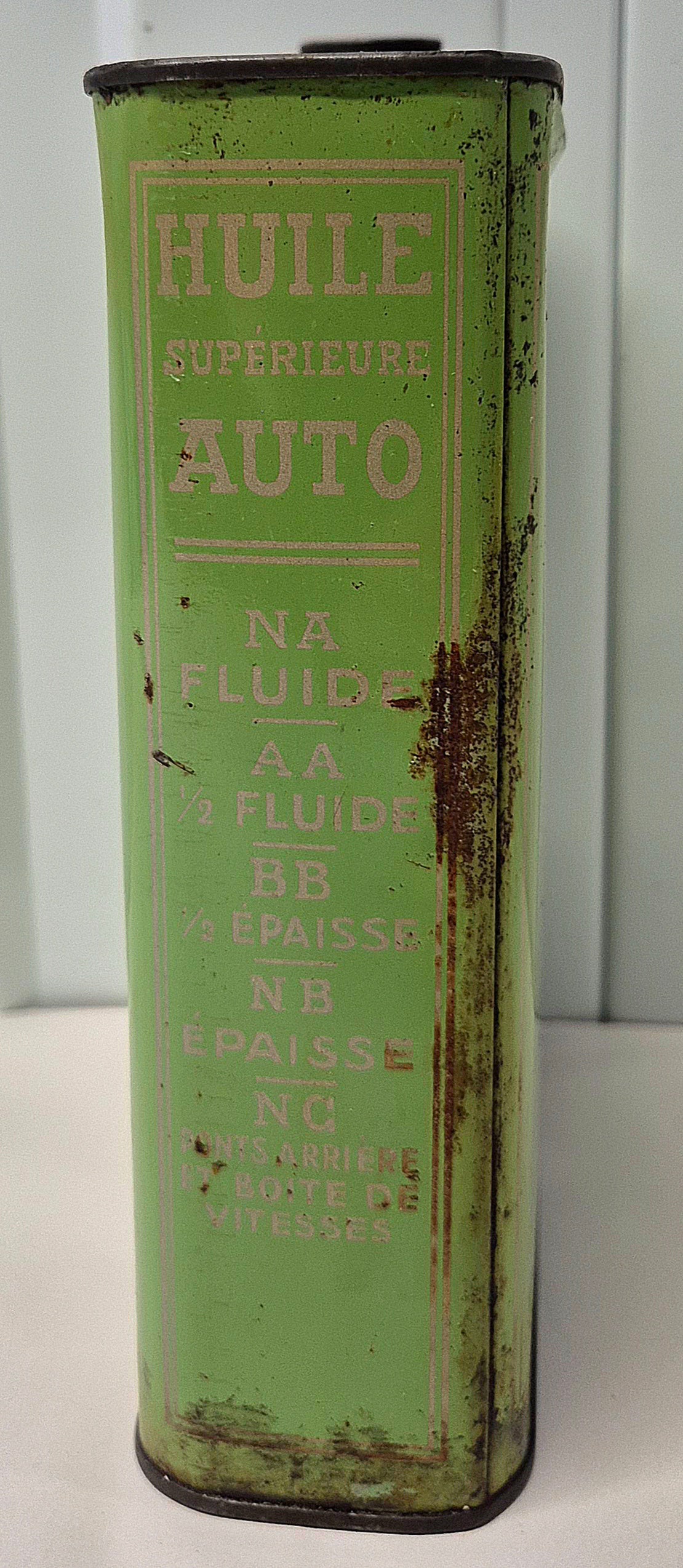 Bidon d'huile "Supérieur Auto"