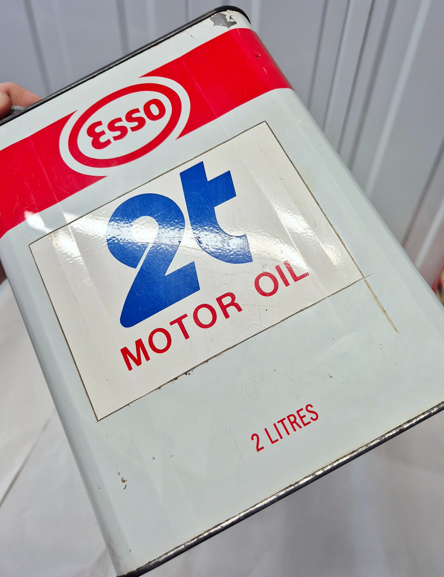 Bidons d'huile ESSO 2 Temps