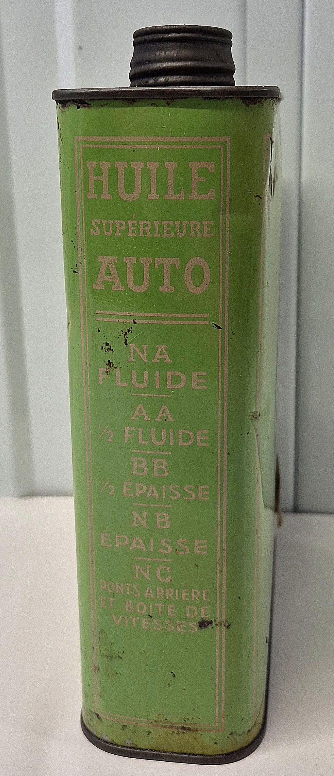 Bidon d'huile "Supérieur Auto"