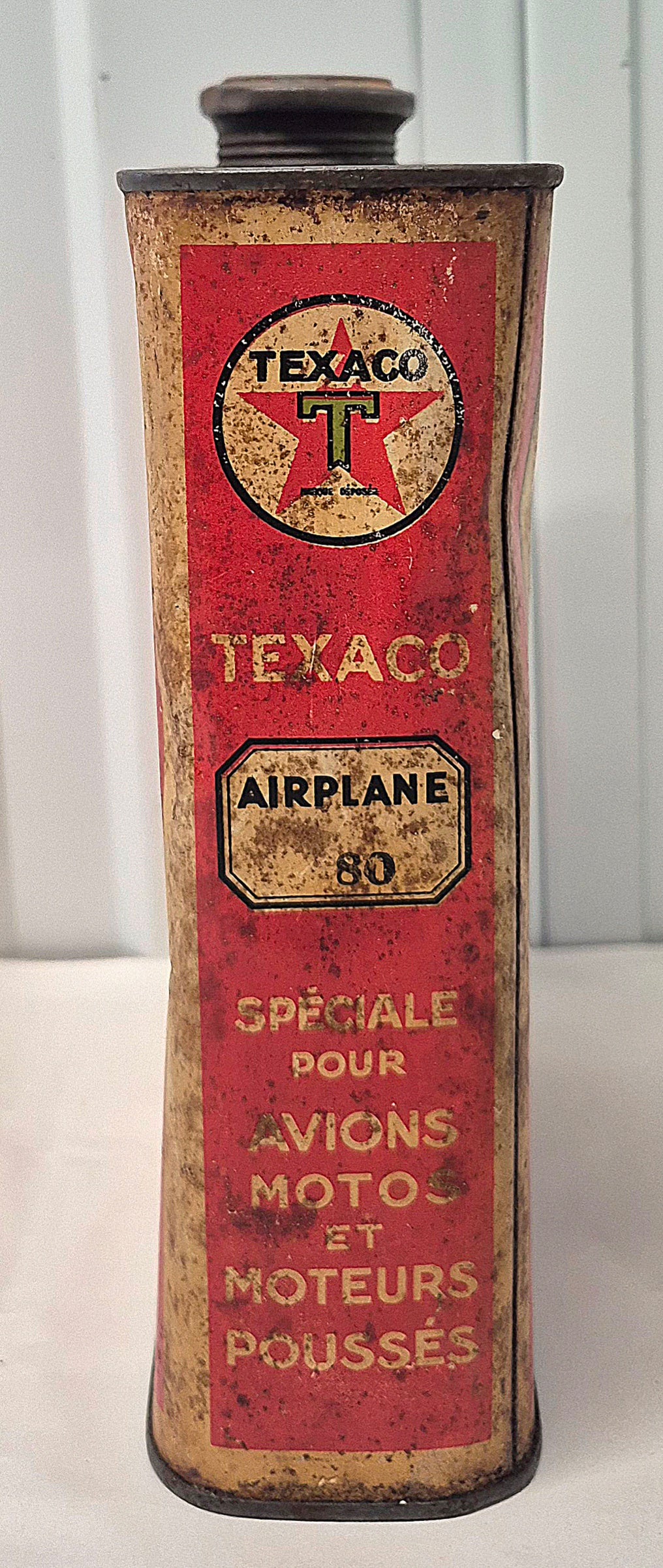 Bidon d'huile TEXACO Airplane