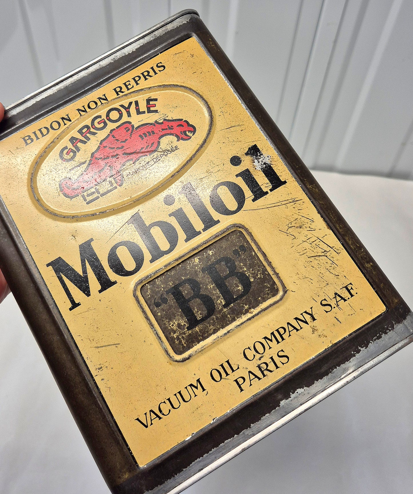 Bidon d'huile MOBILOIL BB