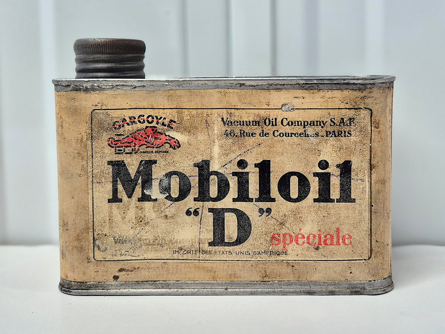 Bidon d'huile MOBILOIL D