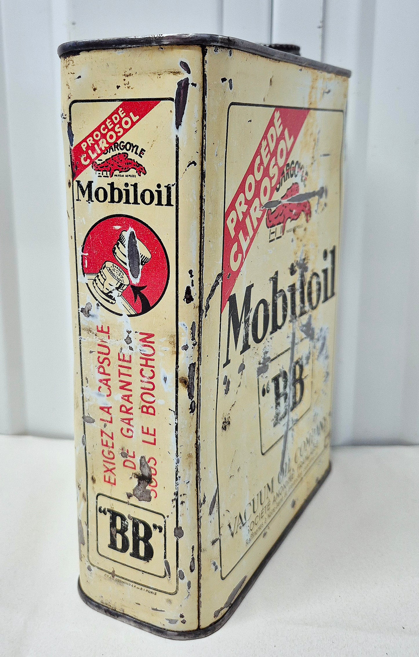 Bidon d'huile MOBILOIL BB