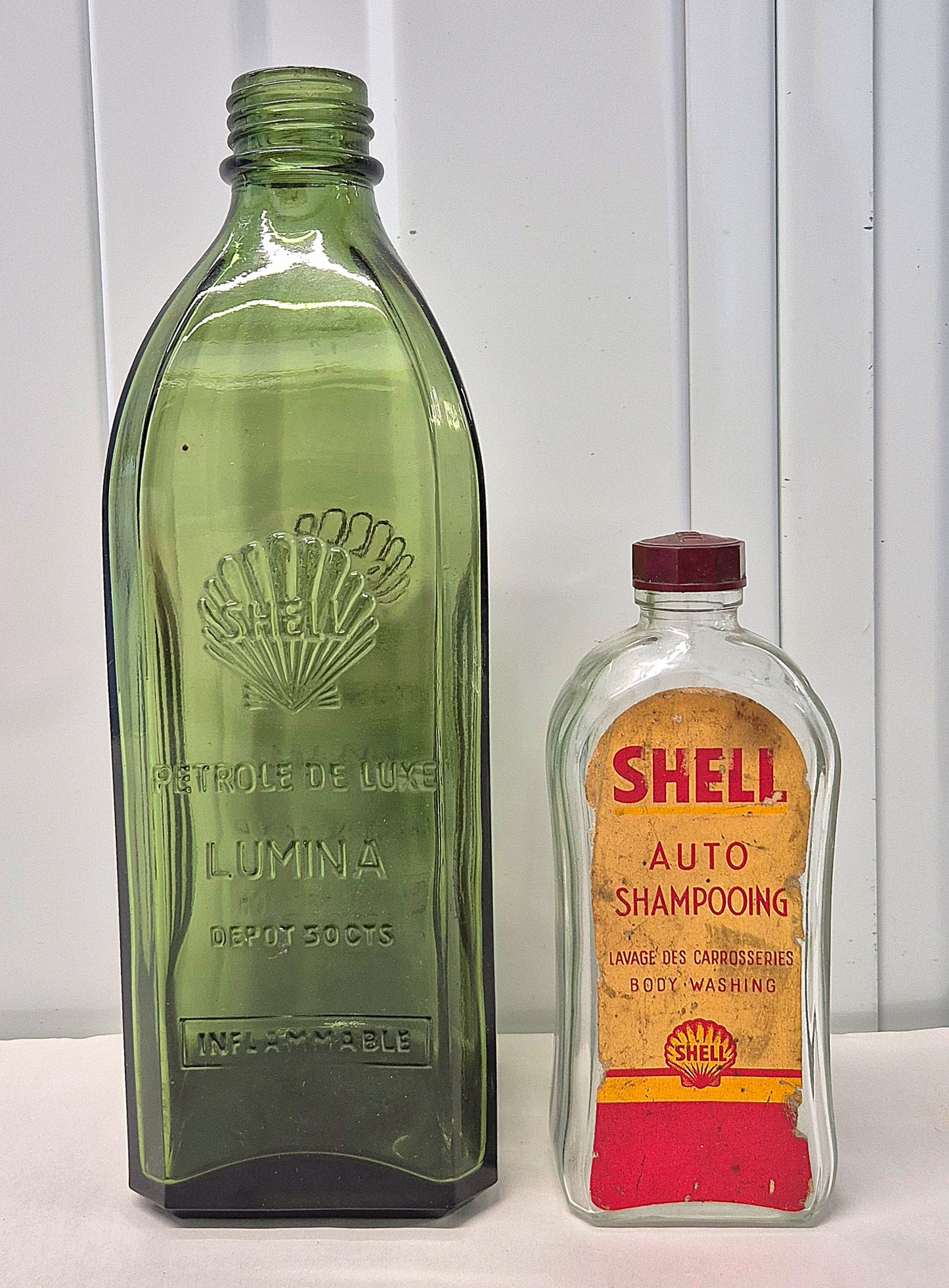 Lot 2 bouteilles SHELL