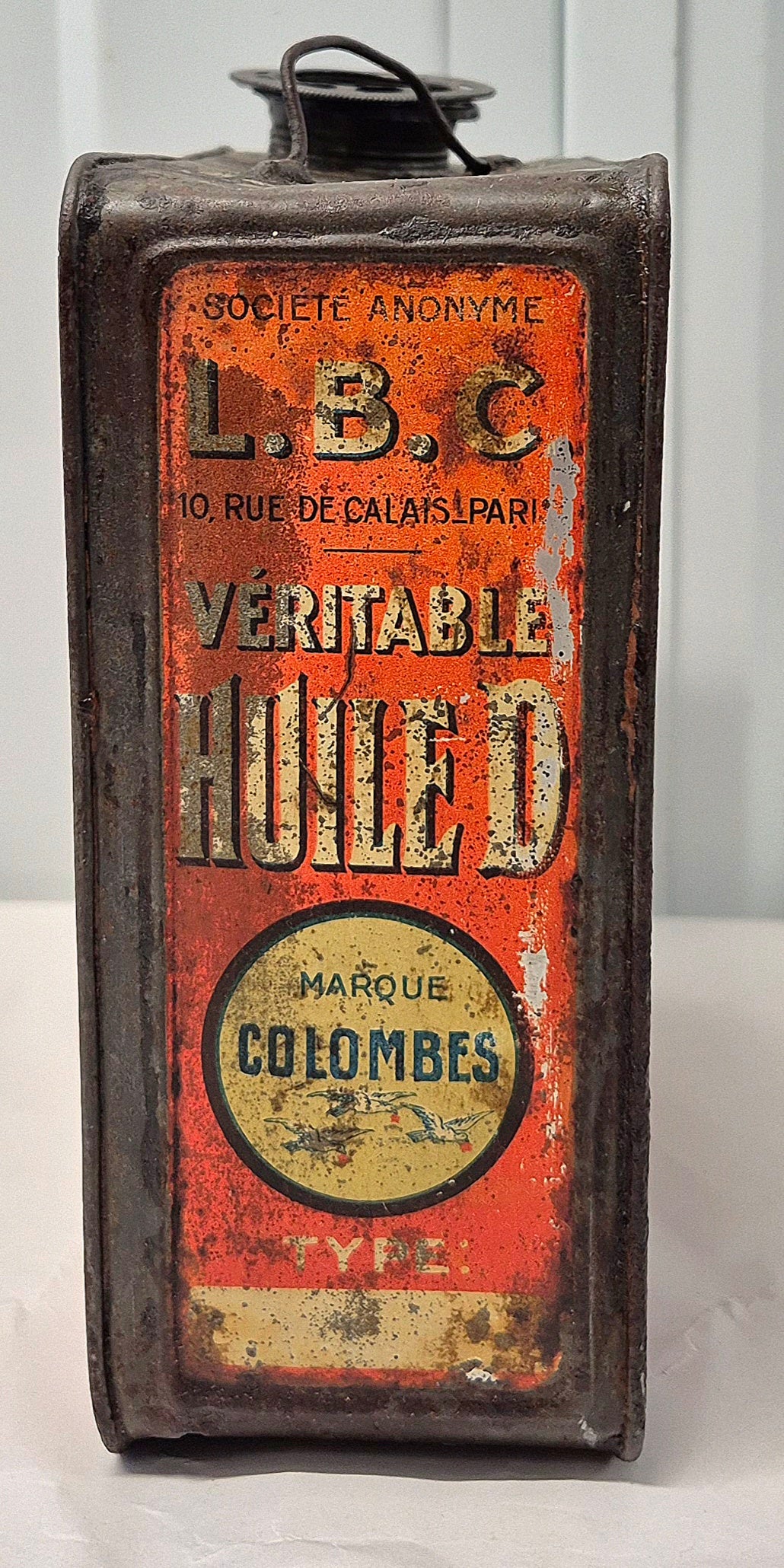 Bidon d'huile COLOMBES "Huile D"