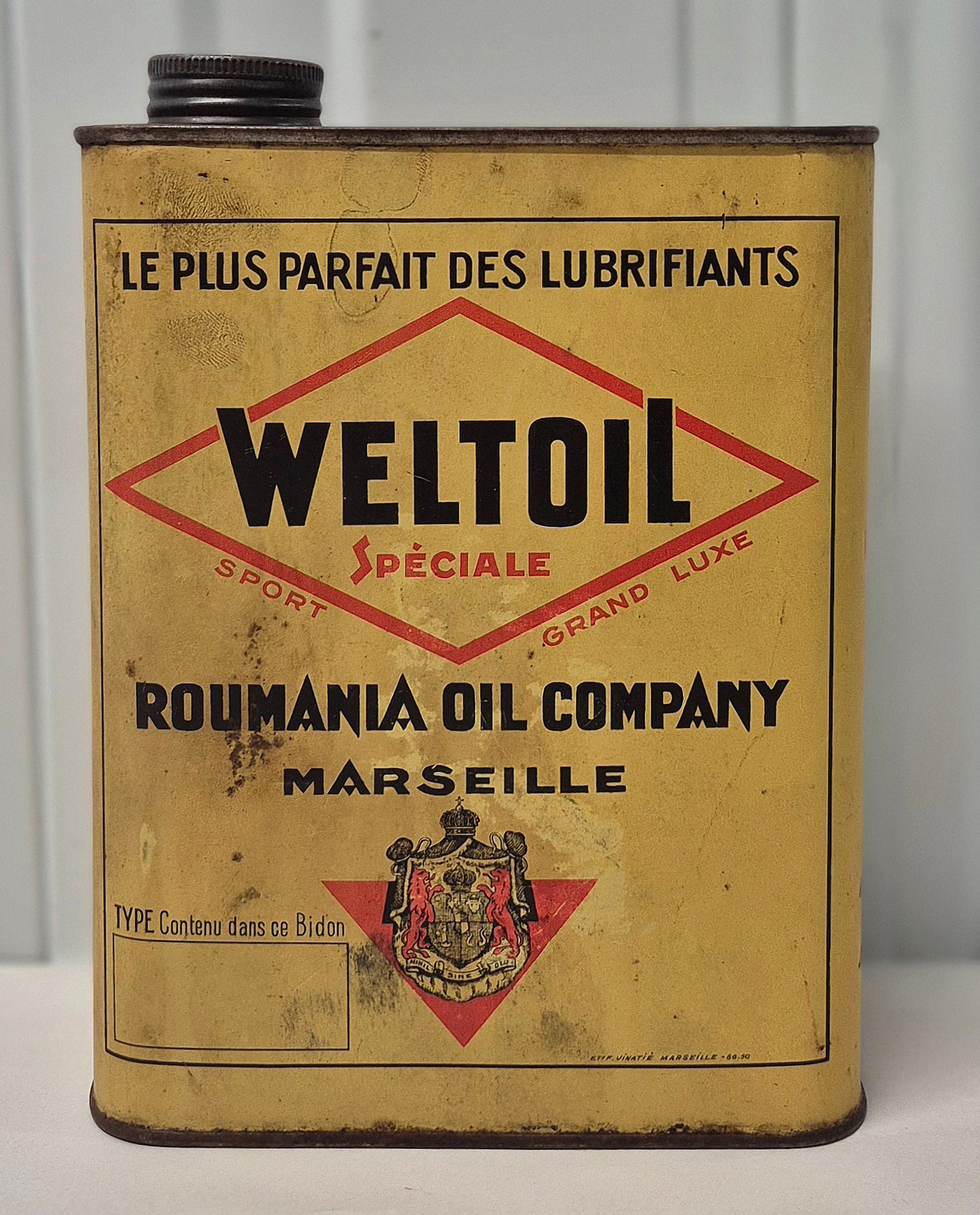 Bidon d'huile WELTOIL