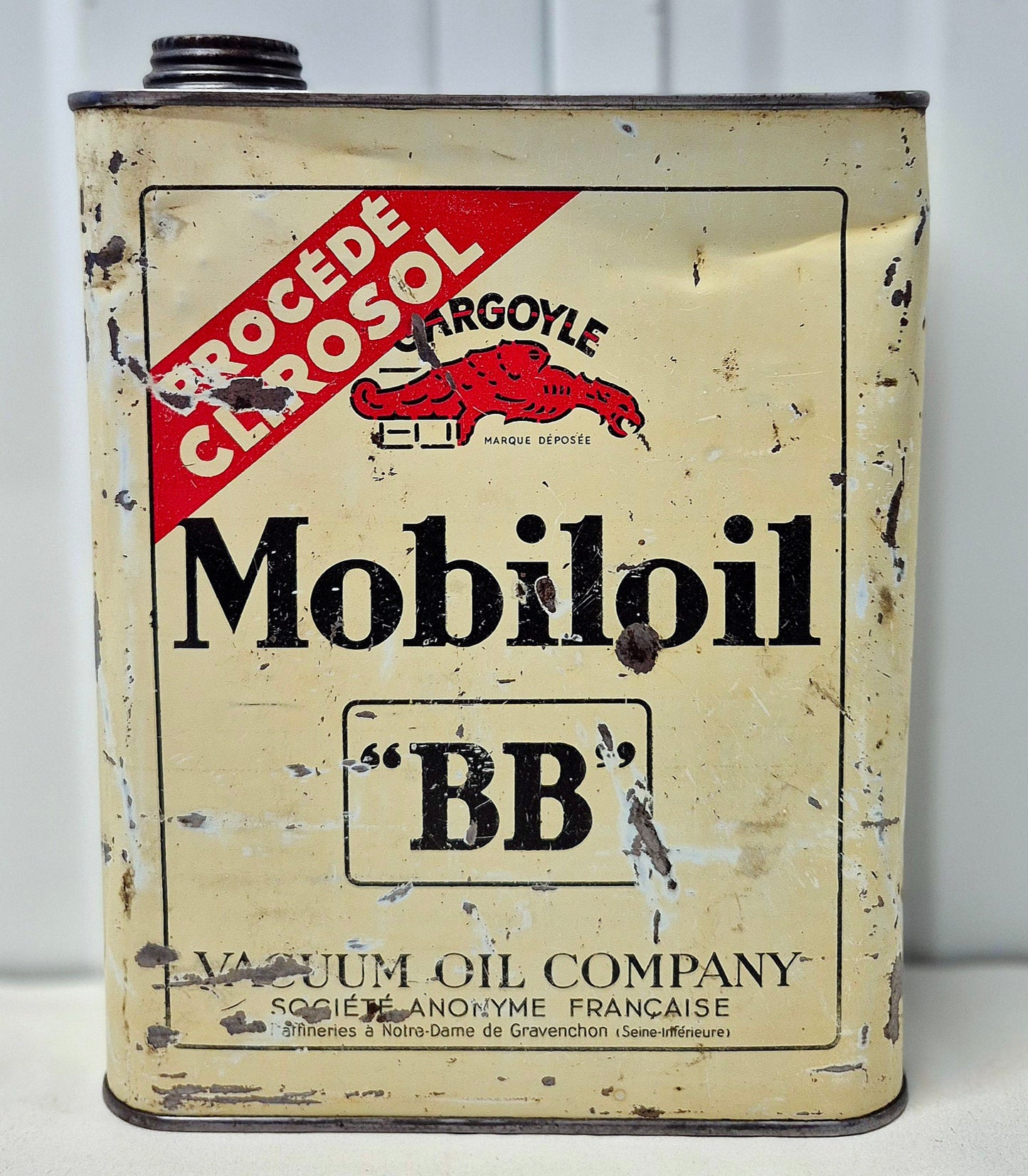 Bidon d'huile MOBILOIL BB