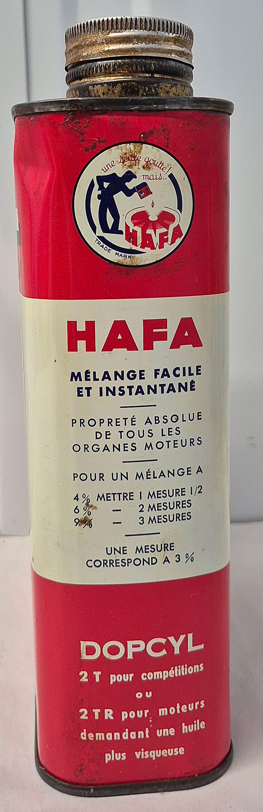 Bidon d'huile HAFA 2 temps