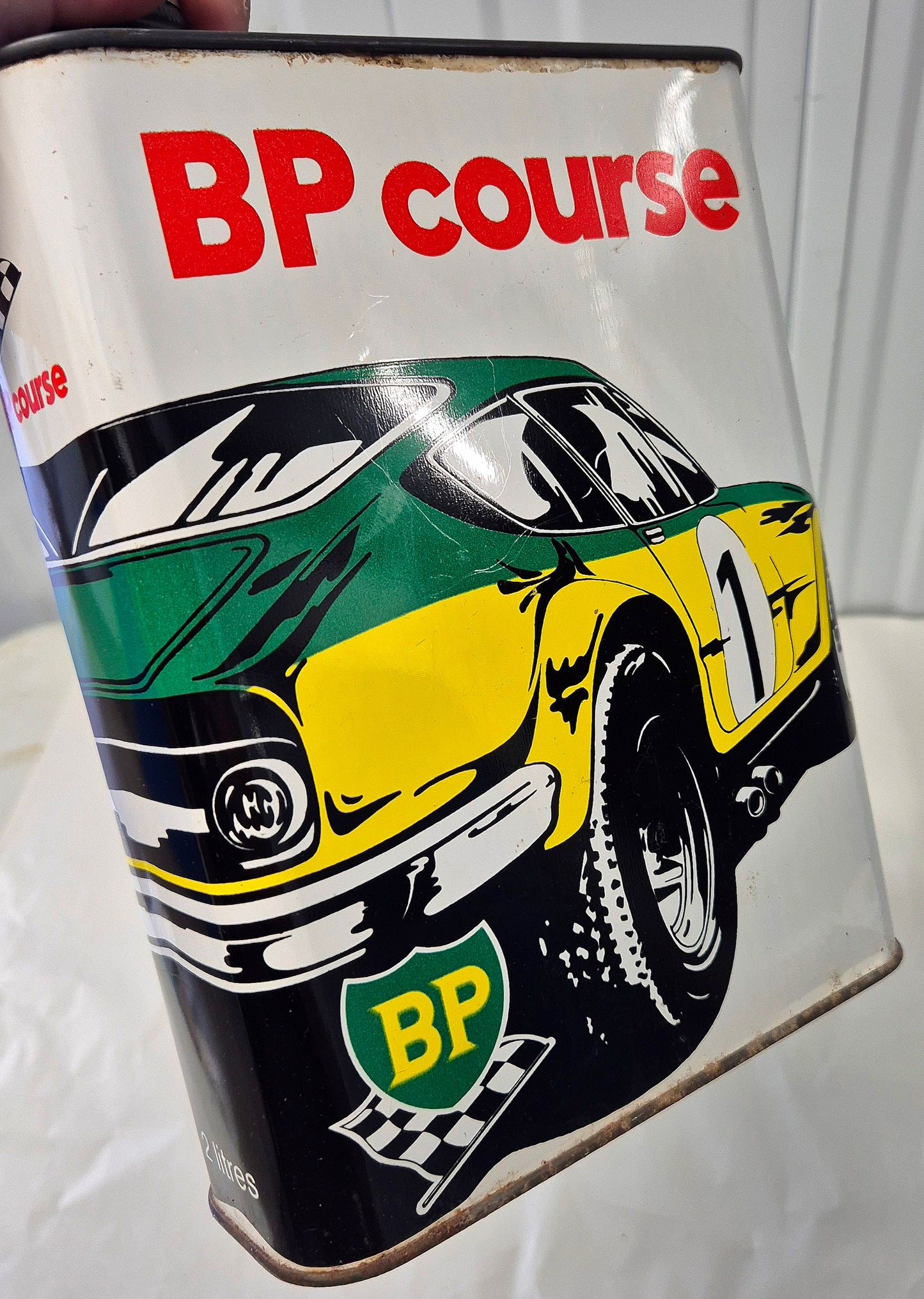 Bidon d'huile BP Course