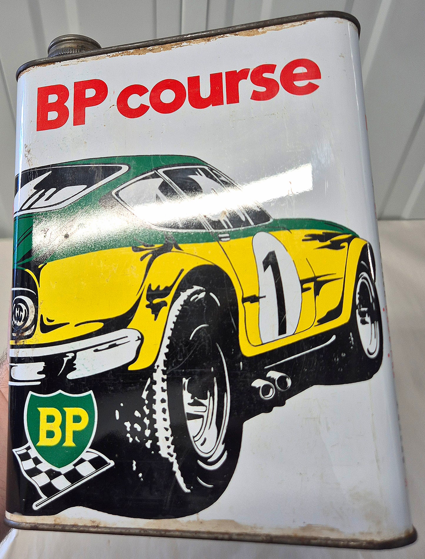 Bidon d'huile BP course