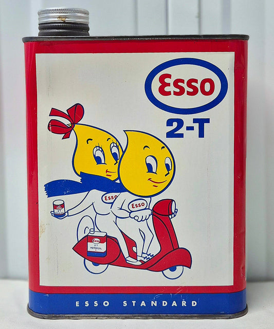 Bidon d'huile ESSO 2 Temps