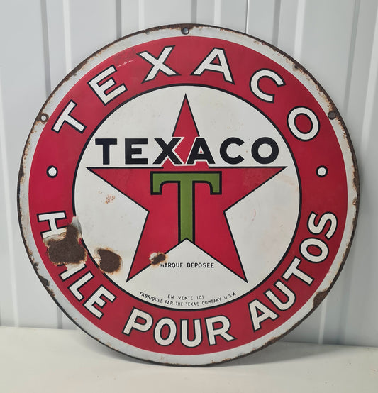 Plaque émaillée TEXACO