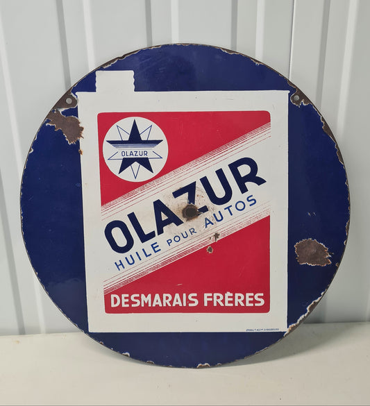 Plaque émaillée OLAZUR