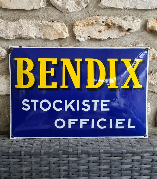 Plaque emaillée BENDIX