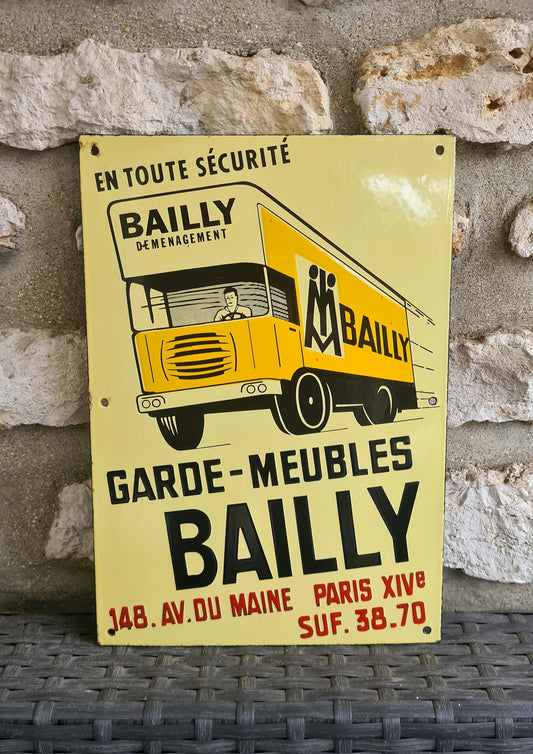 Plaque émaillée BAILLY